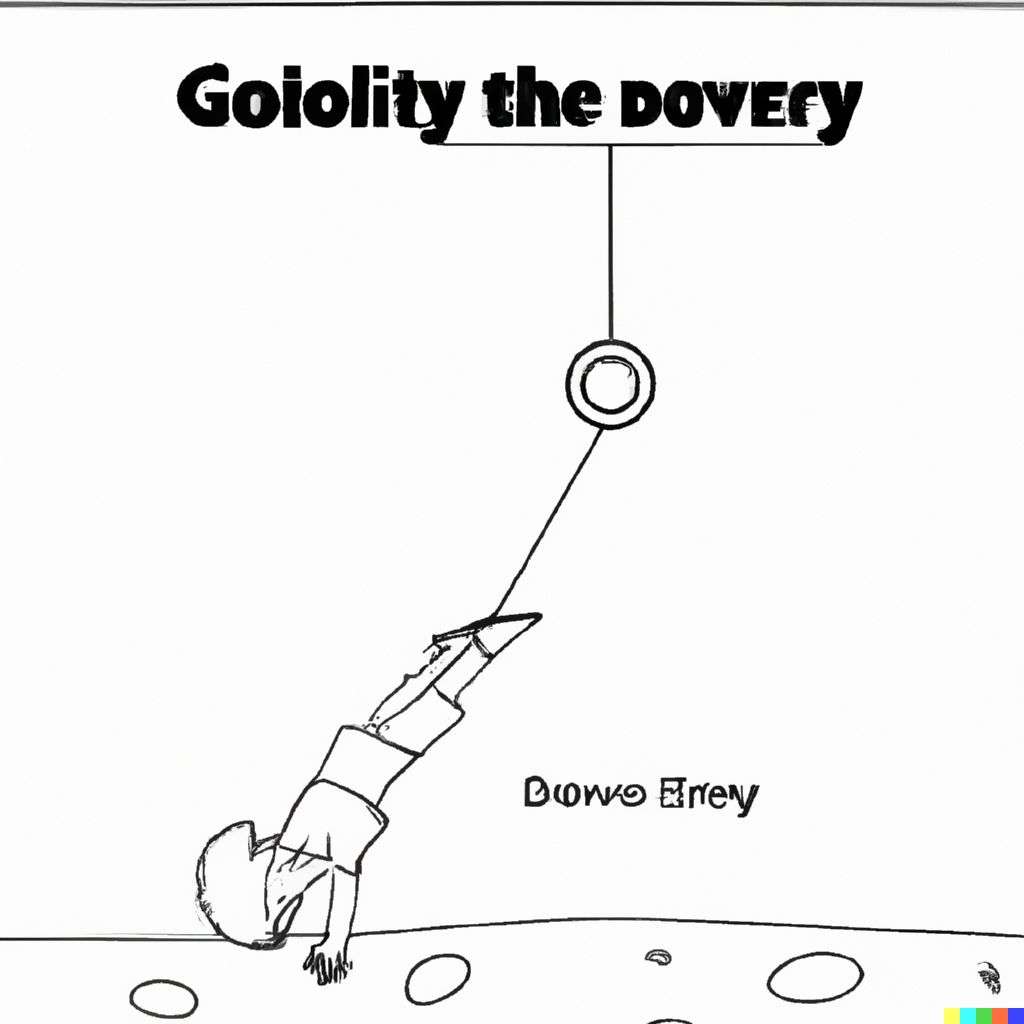 the discovery of gravity, coloring book